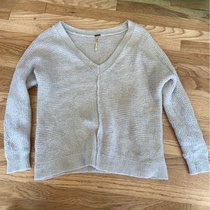 Free People Wool Alpaca V Neck Sweater size small